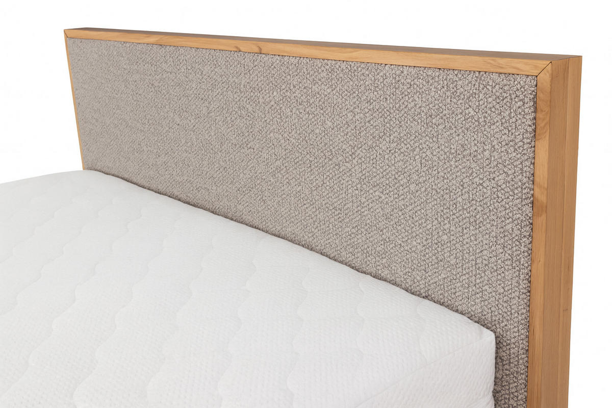 POLSTERBETT mit Matratze PRATO, Cappuccino, 180x200 cm - Cappuccino, Textil (180/200cm) - KS Home Concept