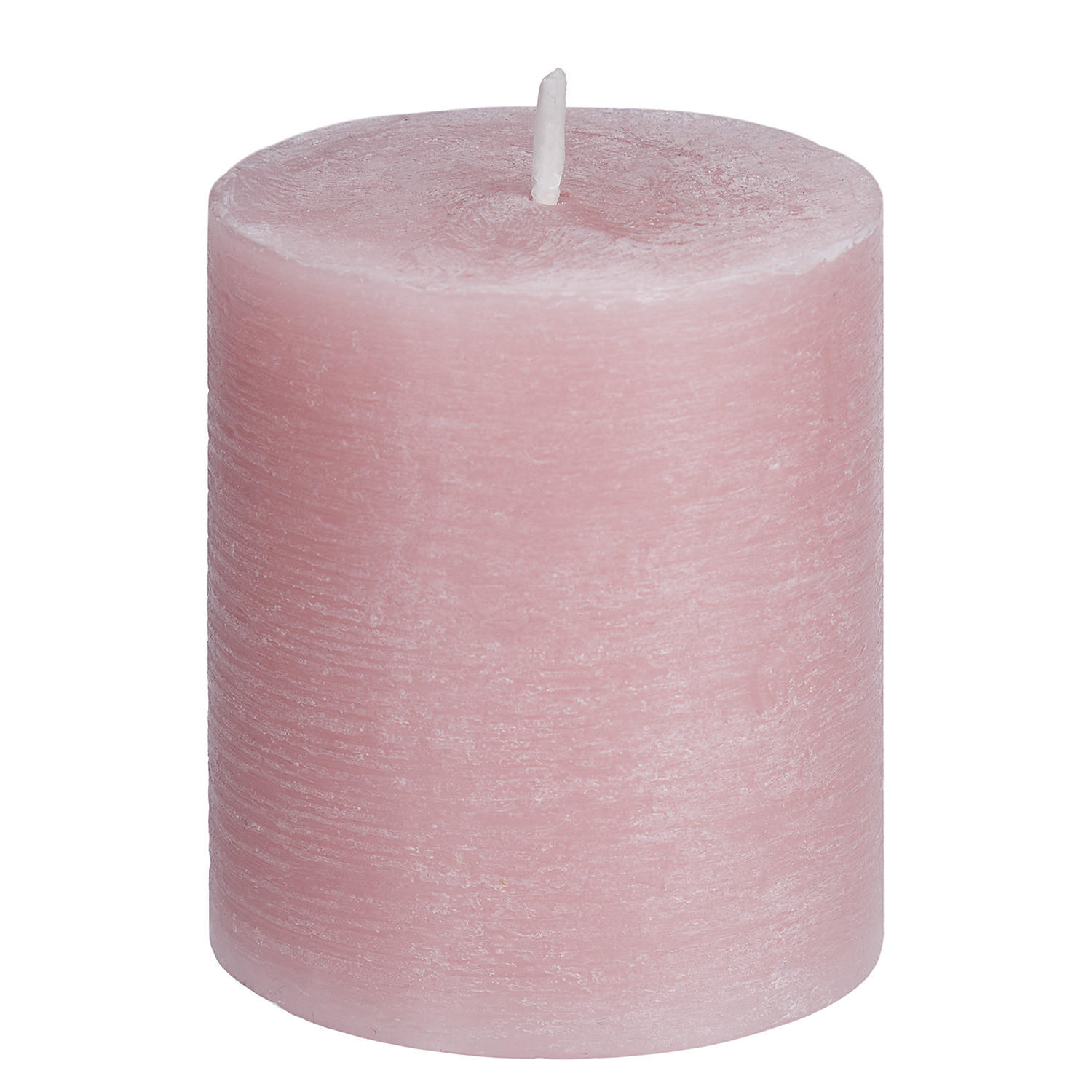 STUMPENKERZE (12er Set) Rustic - Rosa, Paraffin (8cm) - BUTLERS