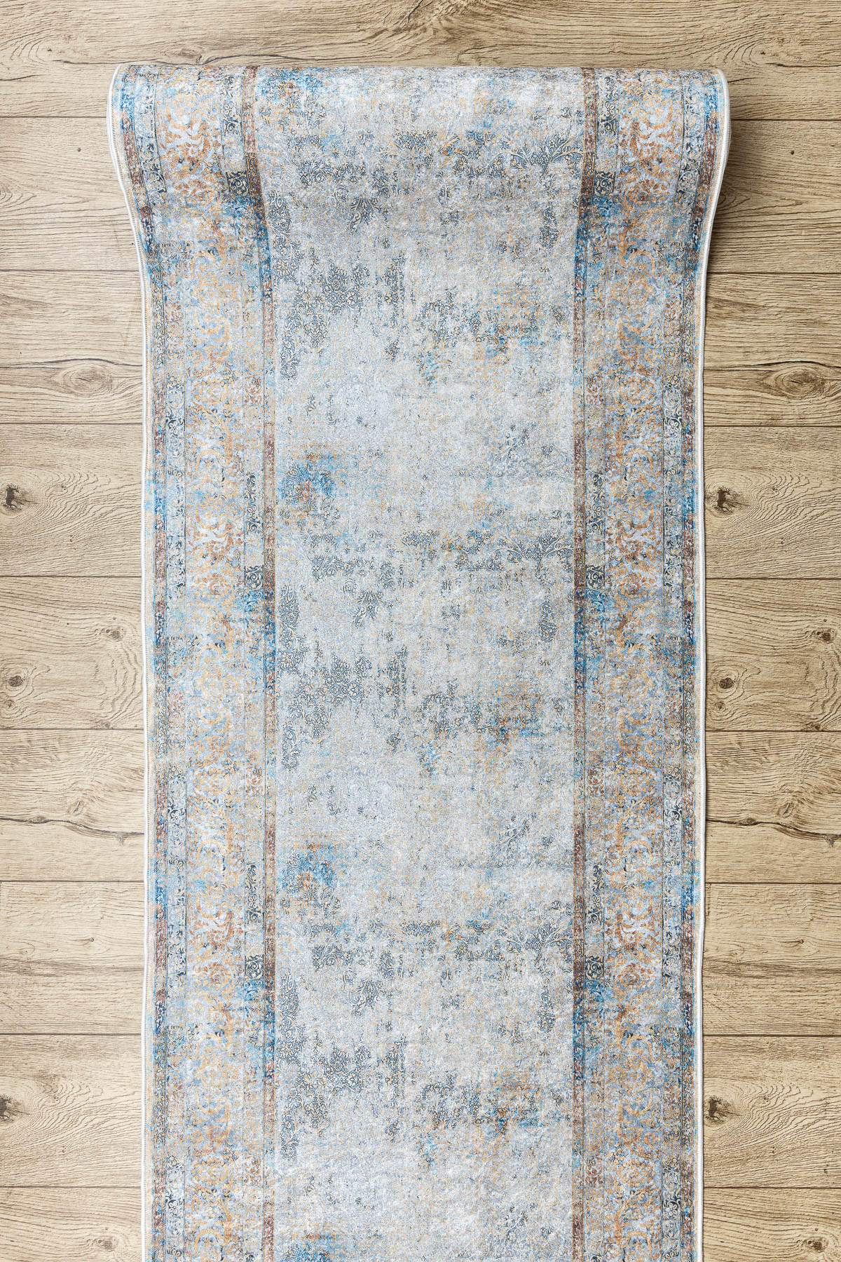 LÄUFER Antirutsch LOTUS 80/350 cm - Grau, Textil (80/350cm) - rugsX