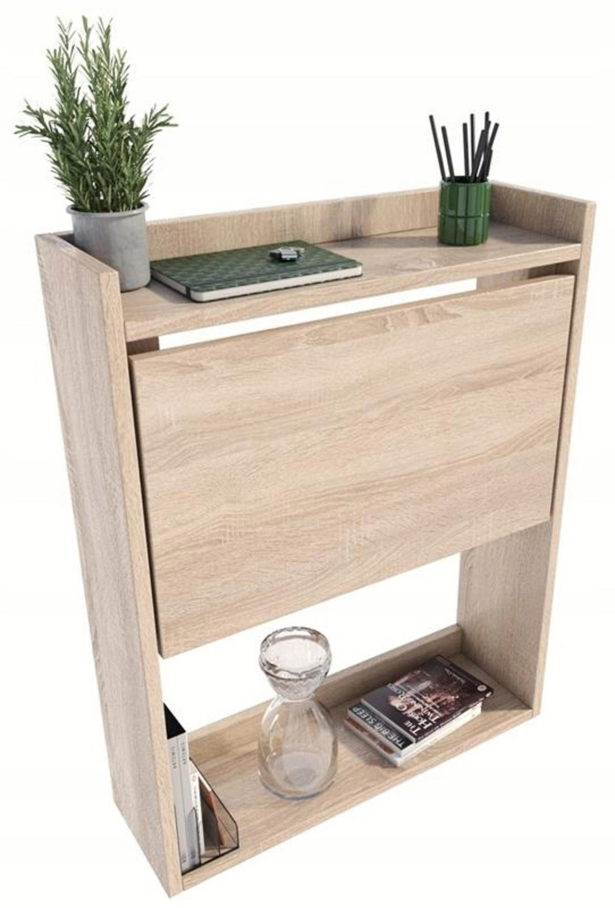 SCHREIBTISCH Klappbarer Wandregal Sonoma Eiche 70/20/85 cm - Sonoma Eiche, Holzwerkstoff (20/70/85cm) - Matkam Möbel