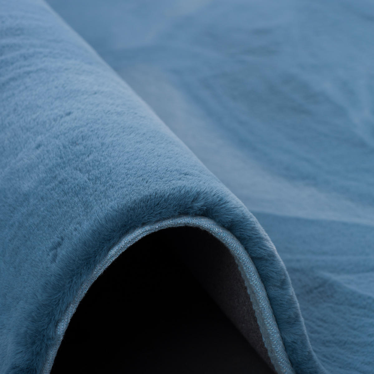 FELLTEPPICH LUXUS SUPER SOFT PLUSH - Blau, Textil (90/160cm) - Pergamon