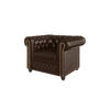 CHESTERFIELD-SESSEL Morin Braun vegan Leder - Braun, Holz/Textil (94/72/86cm) - S-Style Möbel