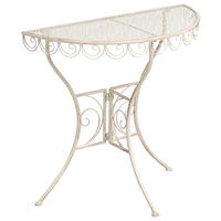 MASĂ BISTRO 80/36 cm metal bej deschisă Juina - bej, metal (80/36/75cm) - Beliani