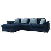 ECKSOFA Diana Premium, Seite: Links - Dunkelblau, Holz/Textil (280/160cm) - MIRJAN24
