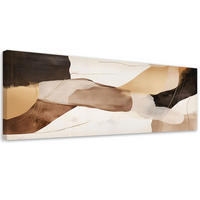 LEINWANDBILD Abstraktes Minimalismus Braun 150x50cm - Braun, Textil (150/50cm) - Feeby