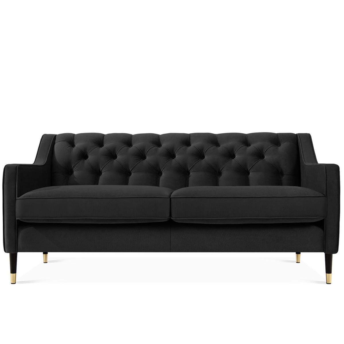 2-SITZER-SOFA NOMUS Sofa 2 Velours - Wengefarben/Dunkelblau, Holz/Holzwerkstoff (170/78/80cm) - KONSIMO®