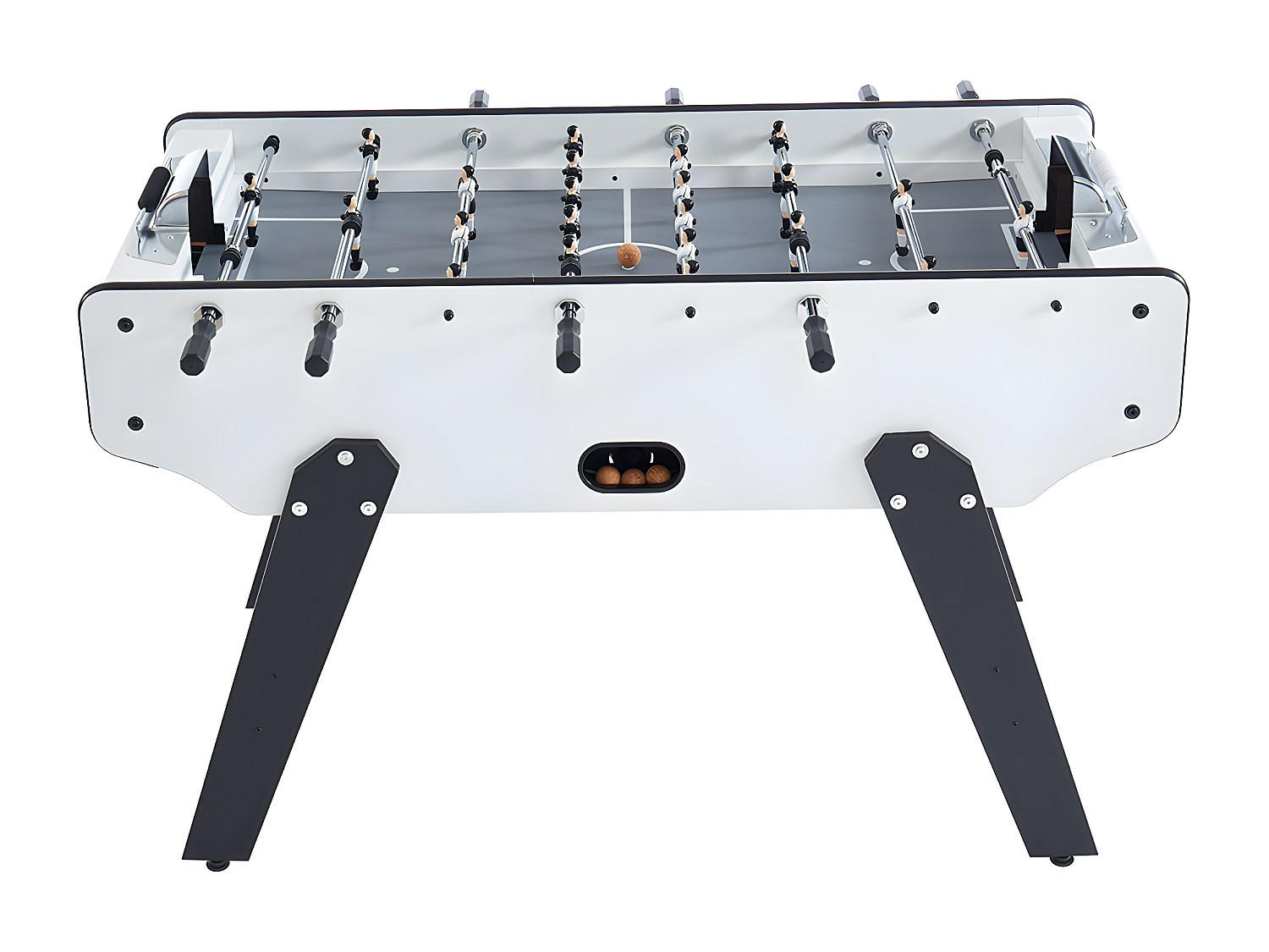 TISCHFUSSBALL - 153 cmcm x 77.6 cmcm - Holz, Platte - Weiß - SUAREZ - Weiß, Holz (153/77.6cm) - Vente-Unique