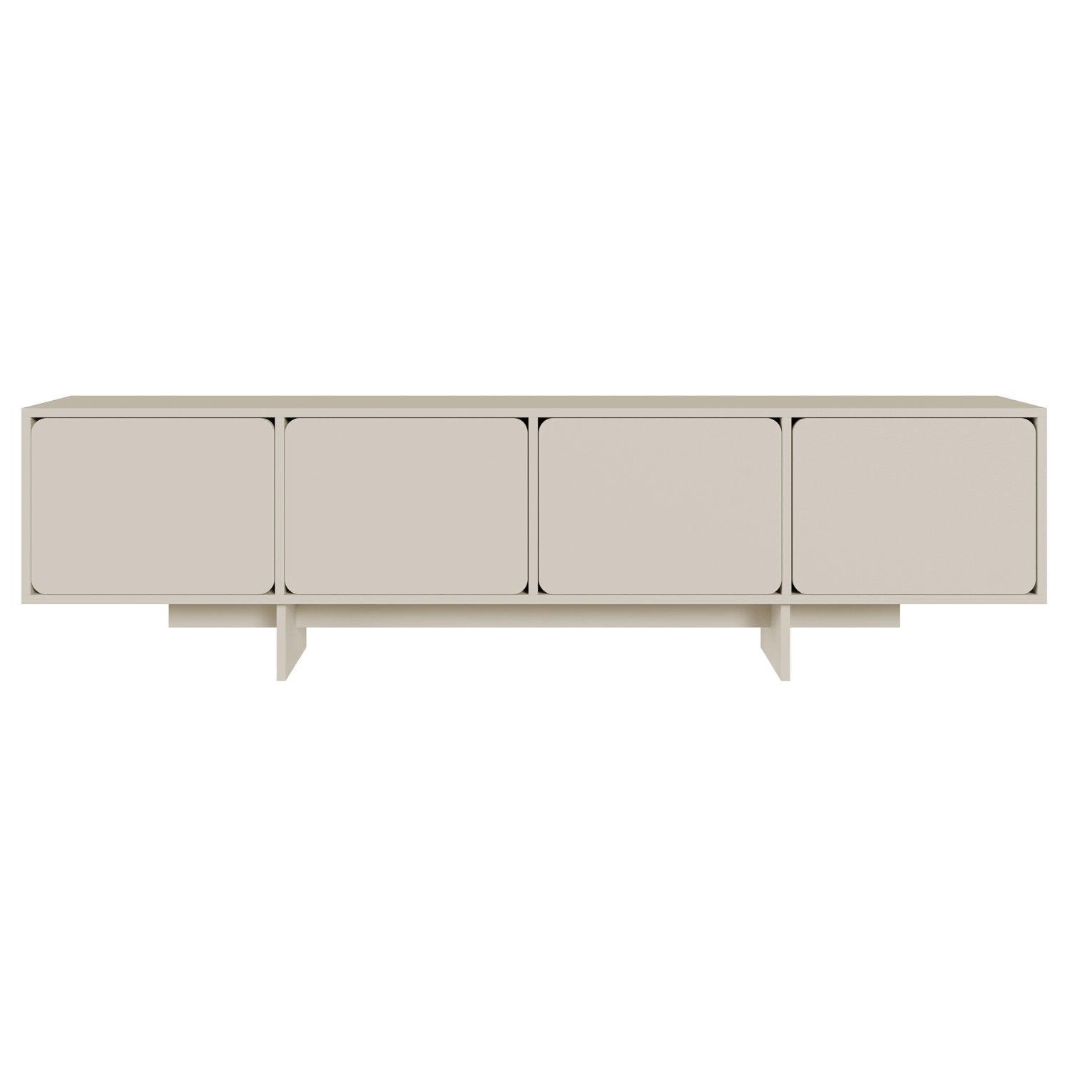 TV-LOWBOARD Wuwu Greige 200/55/35 cm - Taupe, Holzwerkstoff (200/55/35cm) - Selsey