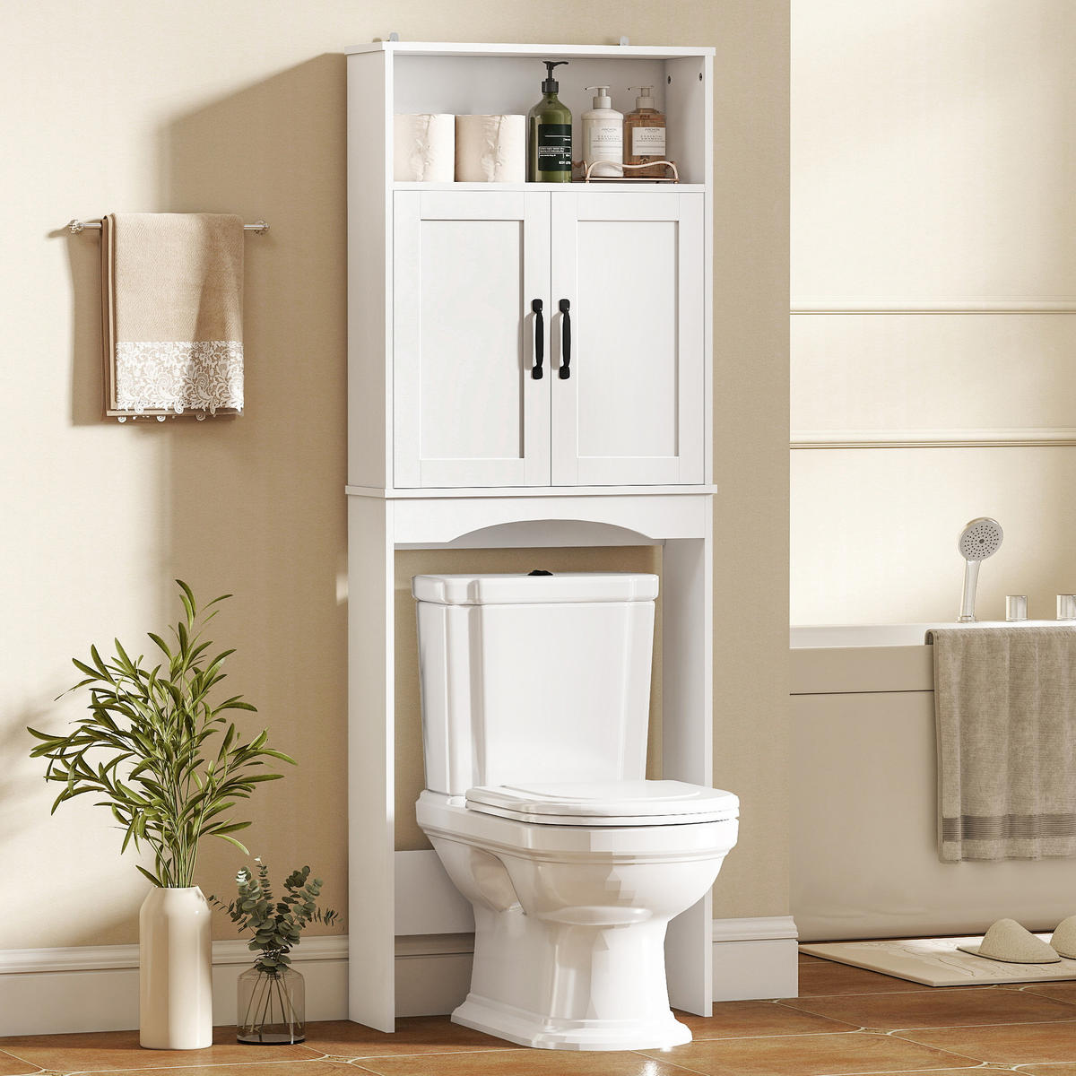 HÄNGESCHRANK Weiß 1 Stück - Weiß, Kunststoff (64/173.5/21cm) - GiPP