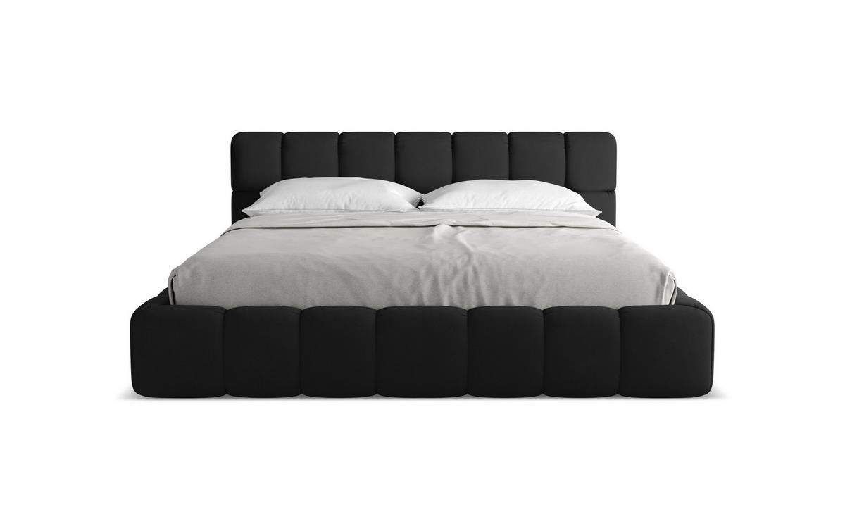 POLSTERBETT mit Bettkasten und Lattenrost 200x228 Schwarz - Schwarz, Kunststoff/Textil (180/200cm) - Makamii