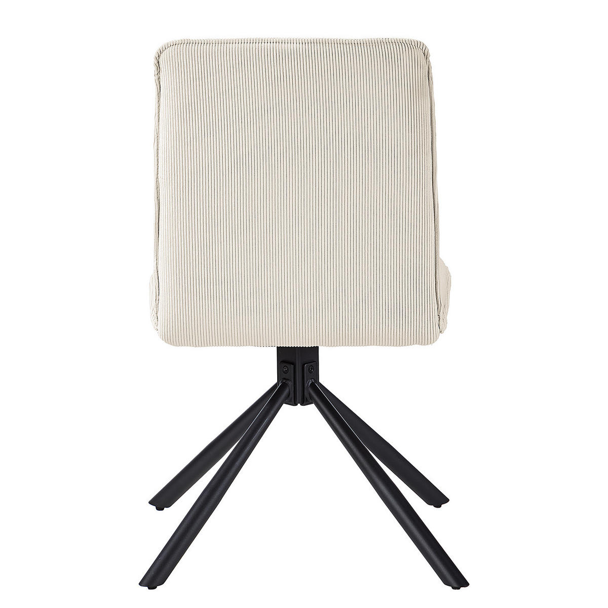 ESSZIMMERSTUHL - 2er-Set - Metall / Textil - Creme, Textil/Metall (50/88/62cm) - home24