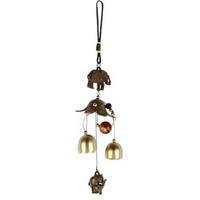 WINDSPIEL Elefant Kupferlegierung - Bronzefarben, Metall (46/3/3cm)