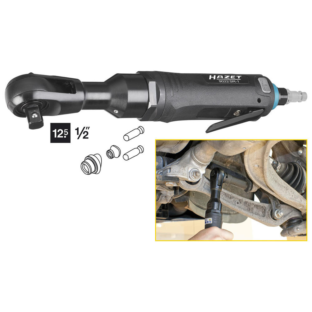 SCHLAG-RATSCHENSCHRAUBER 9022SR-1 - Vierkant massiv 12,5 mm (1/2 Zoll) - Gesamt - Multicolor, Kunststoff (305/72/55cm) - Hazet