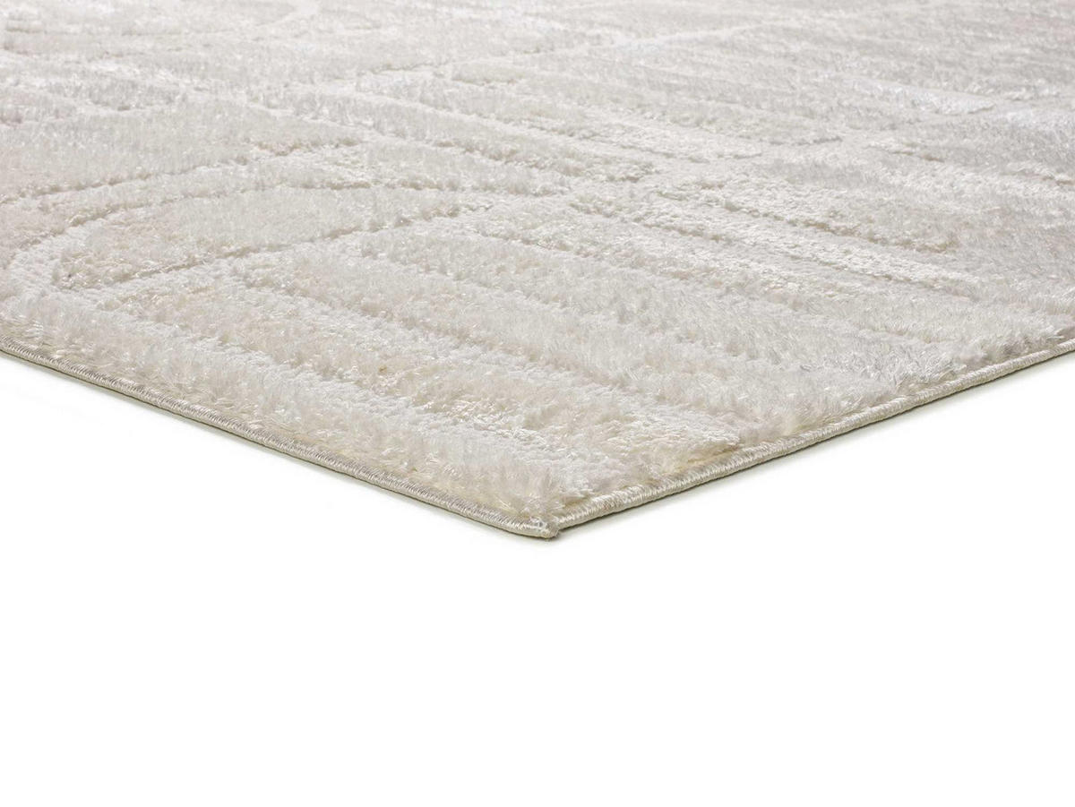 WEBTEPPICH Mustern In Weiß Blanche 120/170 cm - Weiß, Naturmaterialien/Textil (120/170cm) - Atticgo