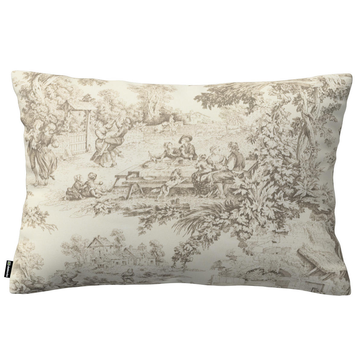 KISSENHÜLLE Avinon beige, 60x40 cm - Beige, Textil (60/40cm) - Dekoria