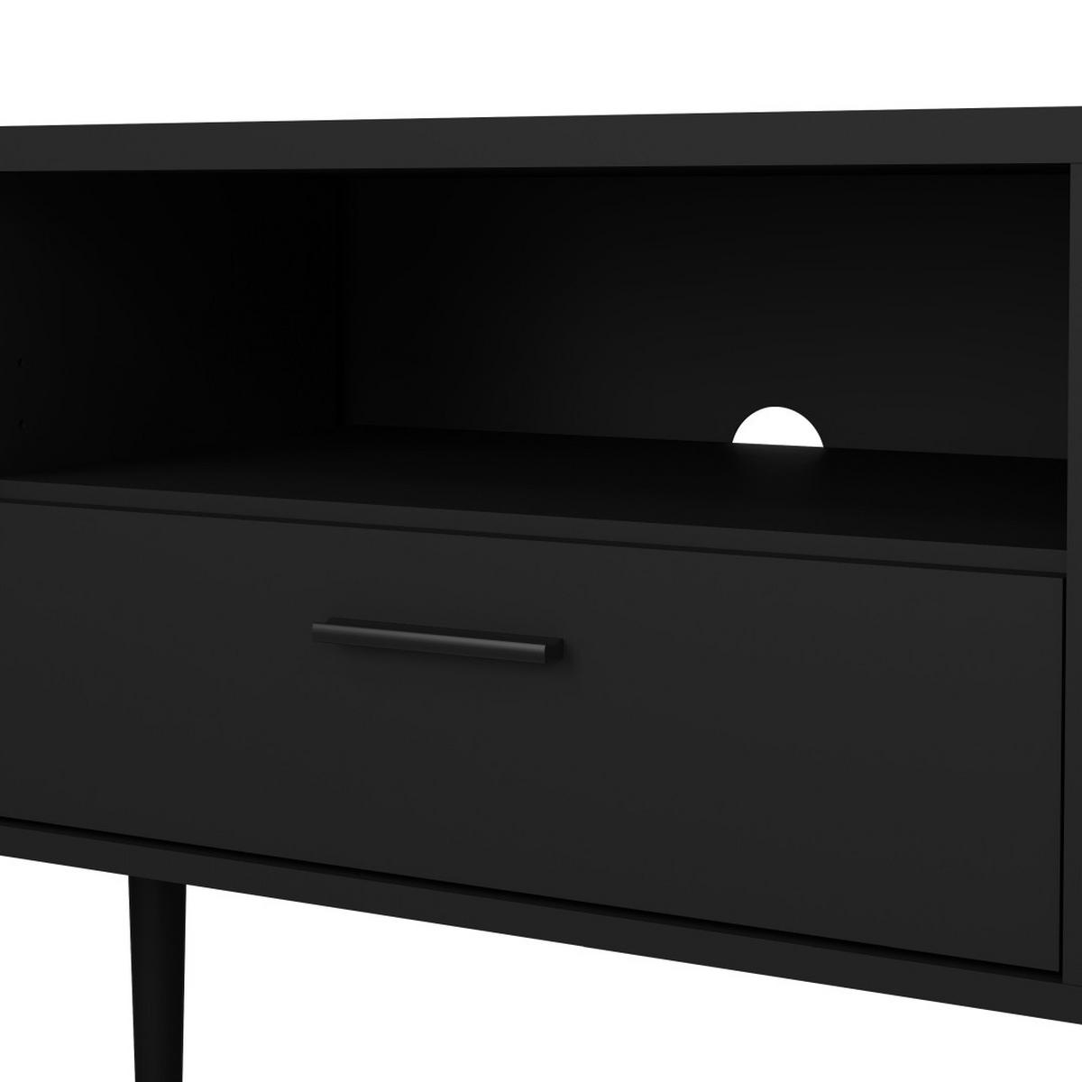 TV-MÖBEL, Media, Schwarz, Holzwerkstoff, 178 x 40 x 57 cm - Schwarz, Holzwerkstoff (178/57/40cm) - ebuy24