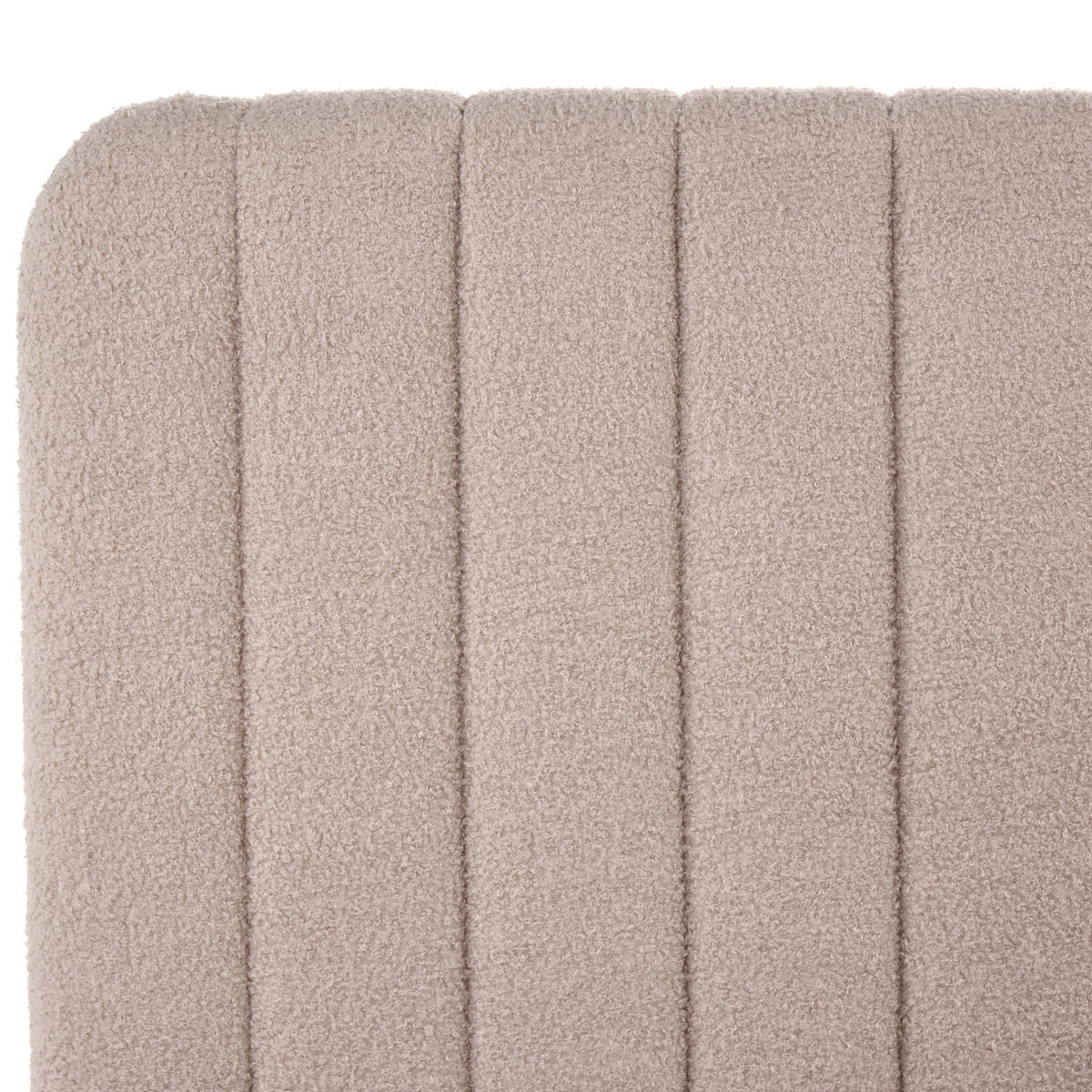 BETT mit Stauraum 140/200 Bouclé Beige Lunan - Beige/Schwarz, Textil (140/200cm) - Beliani