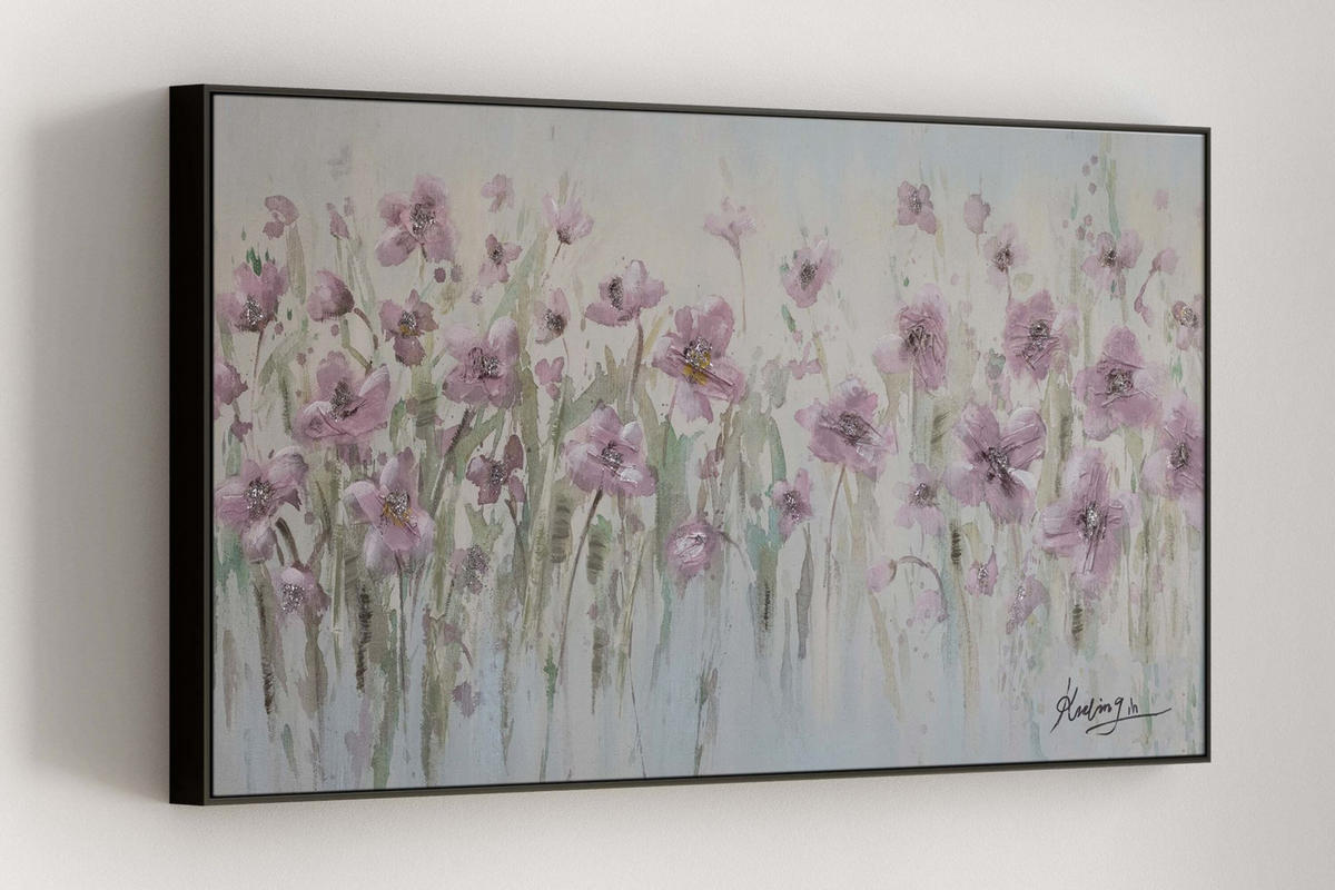 ÖLGEMÄLDE 120/60 cm - Grün, Holz/Textil (120/60cm) - KUNSTLOFT