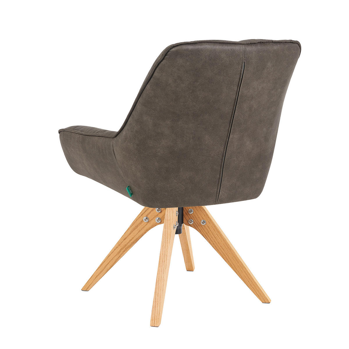 DREHSTUHL Mika-Lio 2er-Set - Honigeiche/Taupe, Eichenholz/Holz (60/88/68cm) - DUBI Möbel