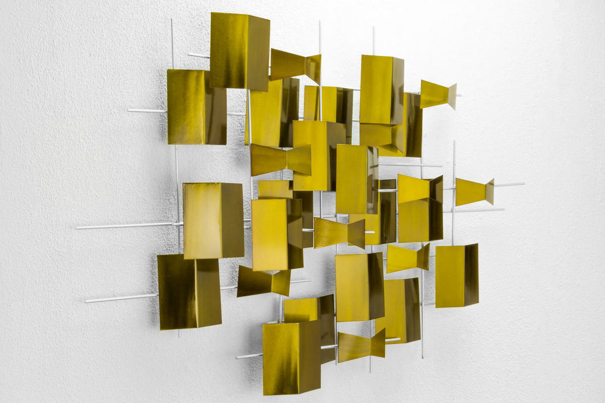 WANDDEKO Gold 95/67 cm - Goldfarben, Metall (5.01/67/9cm) - KUNSTLOFT