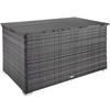 AUFLAGENBOX Oslo,145 x 82,5 x 79,5 cm,grau - Grau, Kunststoff (82.5/79.5/145cm) - tectake