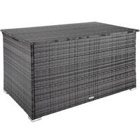 AUFLAGENBOX Oslo,145 x 82,5 x 79,5 cm,grau - Grau, Kunststoff (82.5/79.5/145cm) - tectake