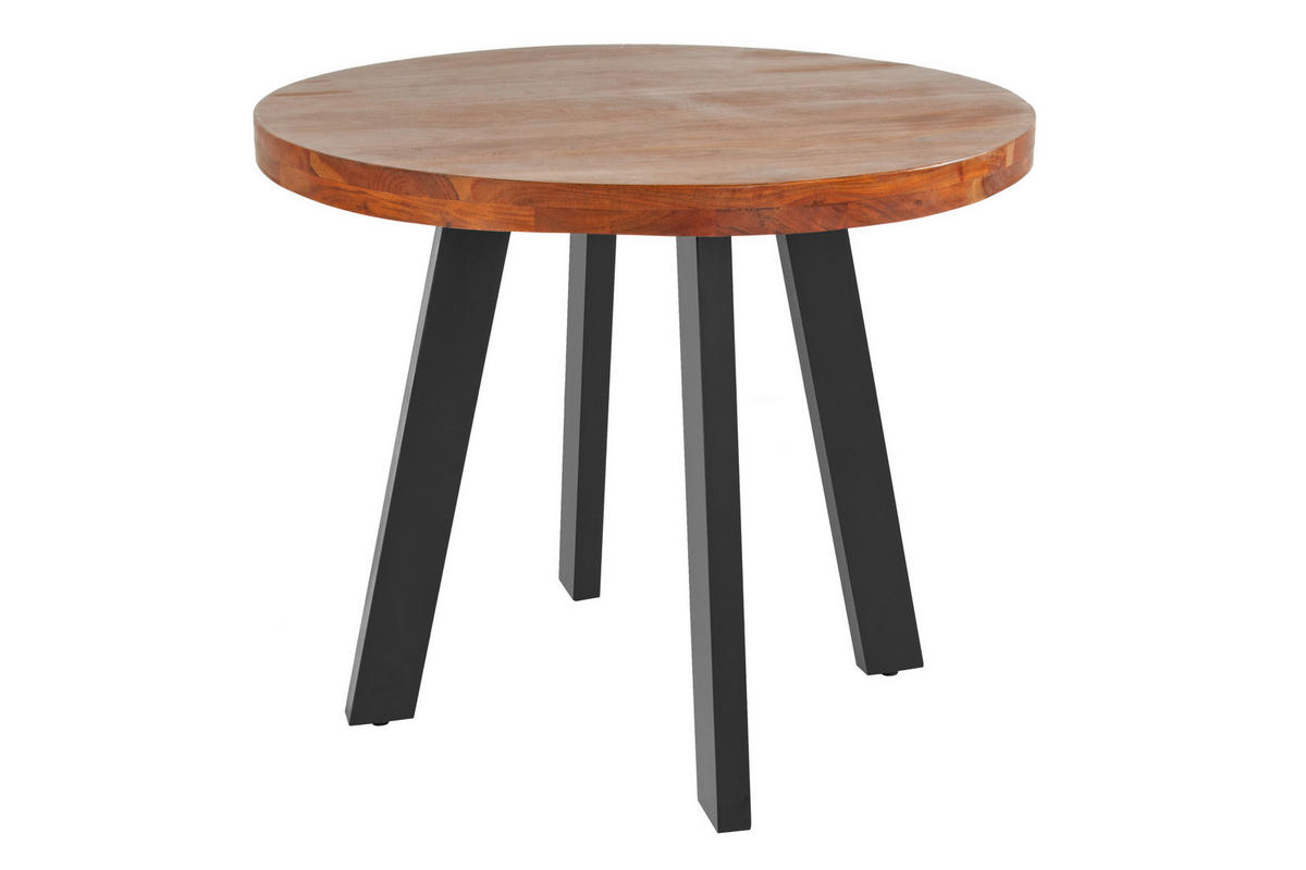 ESSTISCH SOPHIA - Schwarz/Braun, Holz/Metall (140/140/78cm) - SAM