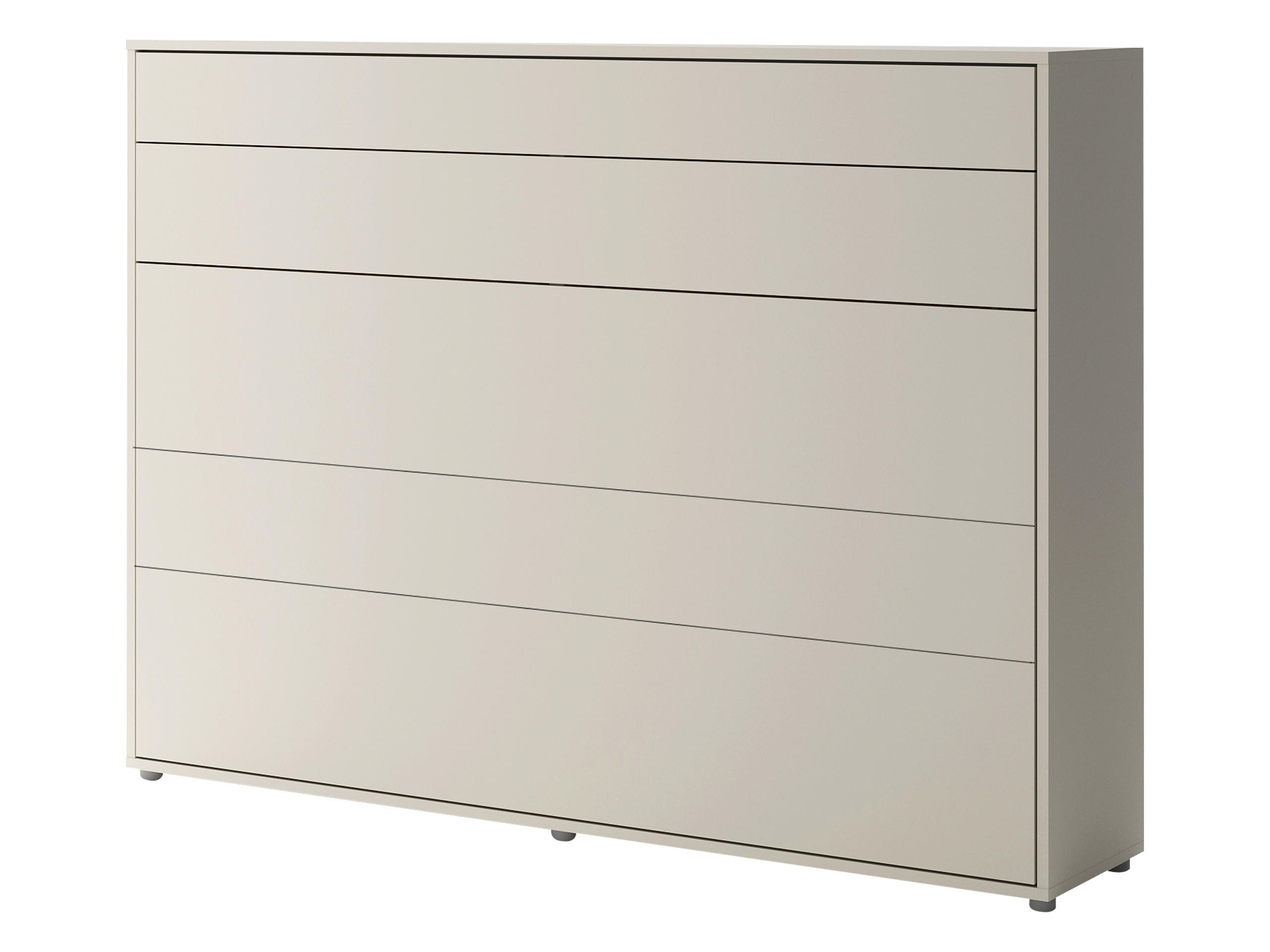 SCHRANKBETT Bed-Concept BC-04 140x200 mit LED-Lampe - Kaschmir/Grau, Holz/Holzwerkstoff (140/200cm) - MIRJAN24