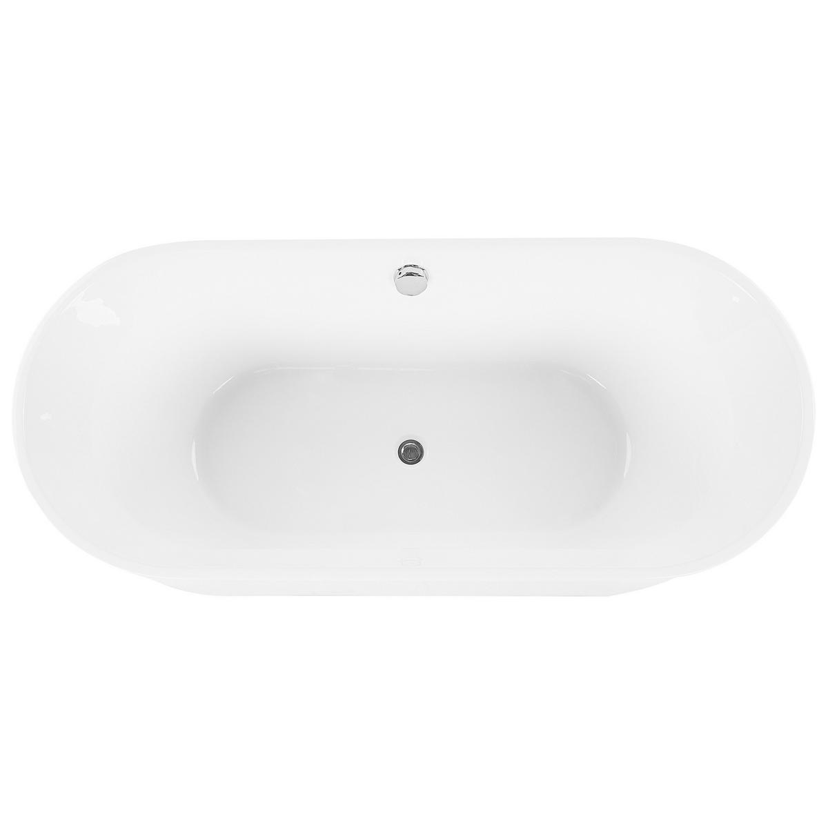 BADEWANNE FREISTEHEND 75x170x59 cm weiß Catalina - Weiß, Kunststoff (75/59/170cm) - Beliani