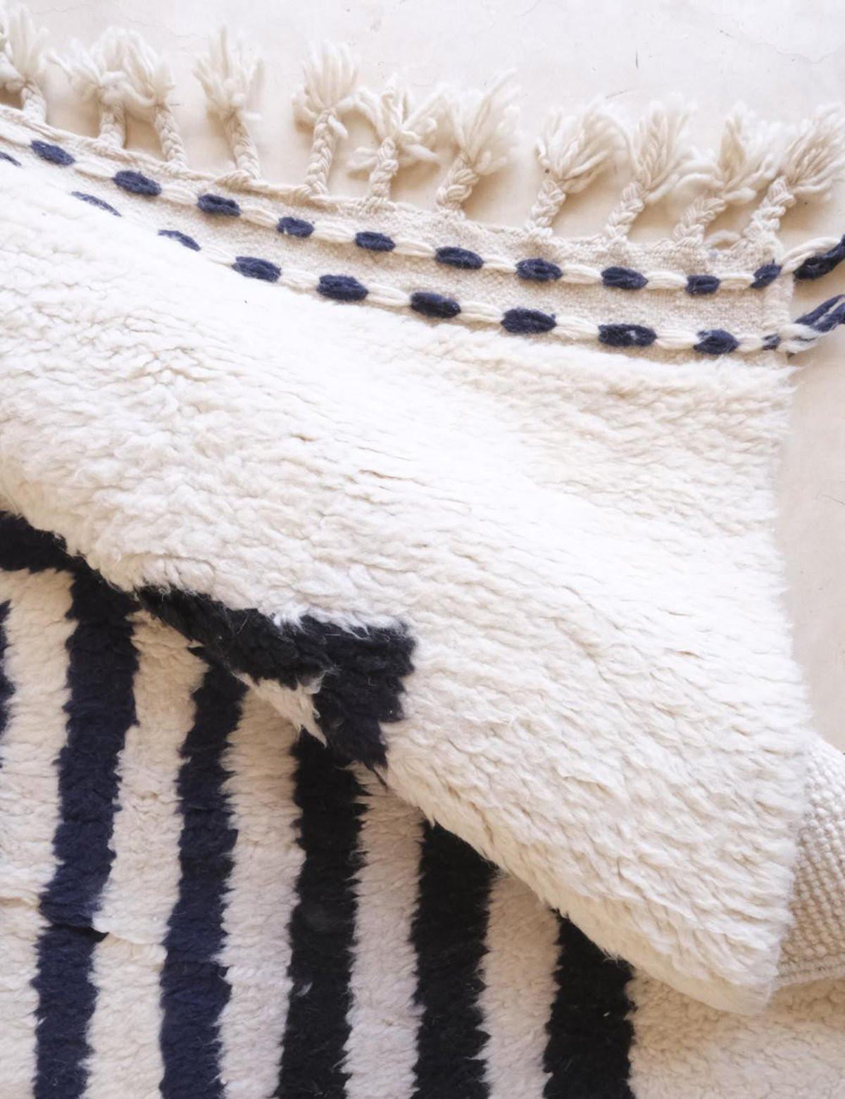 BERBERTEPPICH modern Wolle 175x 268 cm - Schwarz, Naturmaterialien (175/268cm) - AFK Living