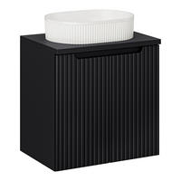 WASCHTISCH Newport-56 - Schwarz, Holzwerkstoff (60/71/40cm) - Lomado