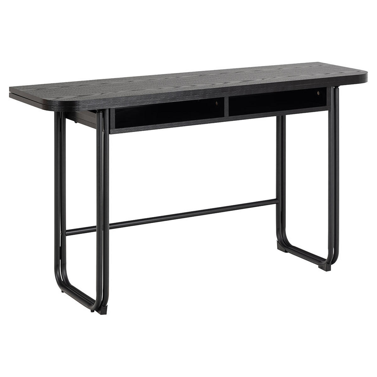 ESSTISCH, Darlington, Schwarz, MDF, 80 x 140 x 77 cm - Schwarz, Holzwerkstoff/Metall (140/80/77cm) - ebuy24