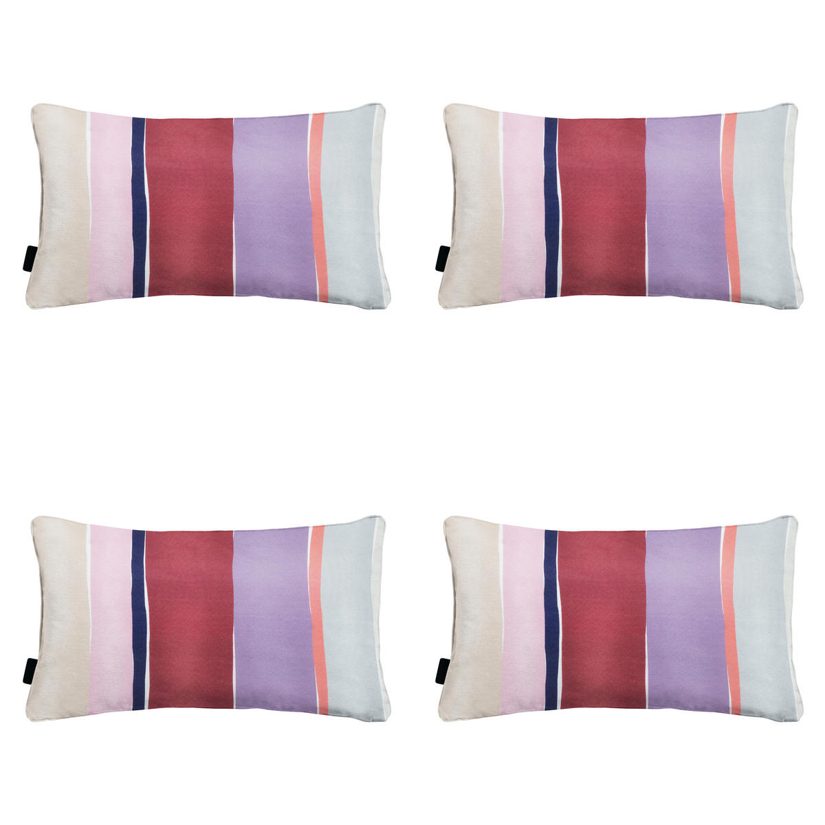 DEKORATIONSKISSEN Nox - Mehrfarbig - 30/50/10 cm - 4er-Set - Multicolor, Textil (50/30cm) - Madison