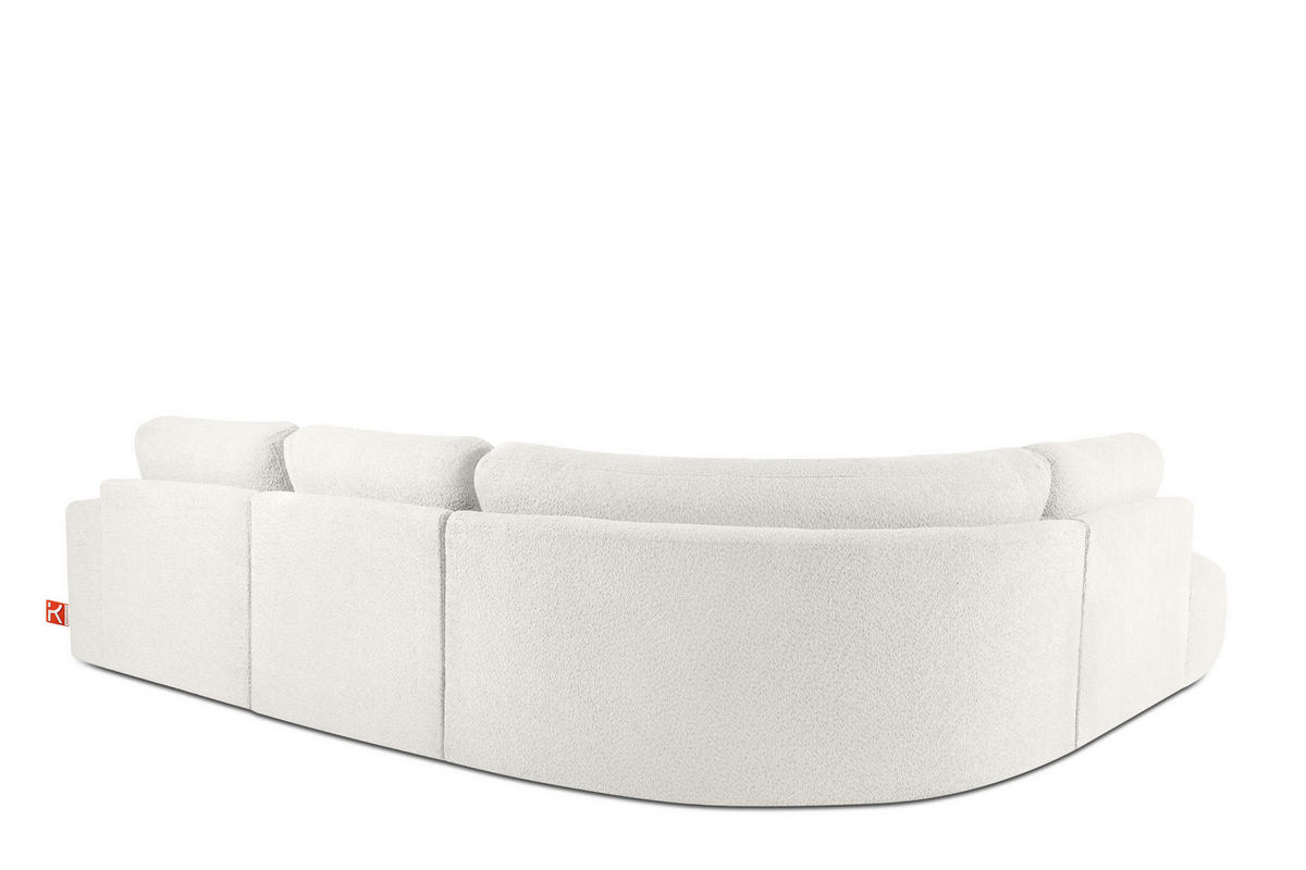 ECKSOFA LINKS ZUCCO, Ecru - Ecru, Holz/Holzwerkstoff (304/293cm) - KONSIMO®
