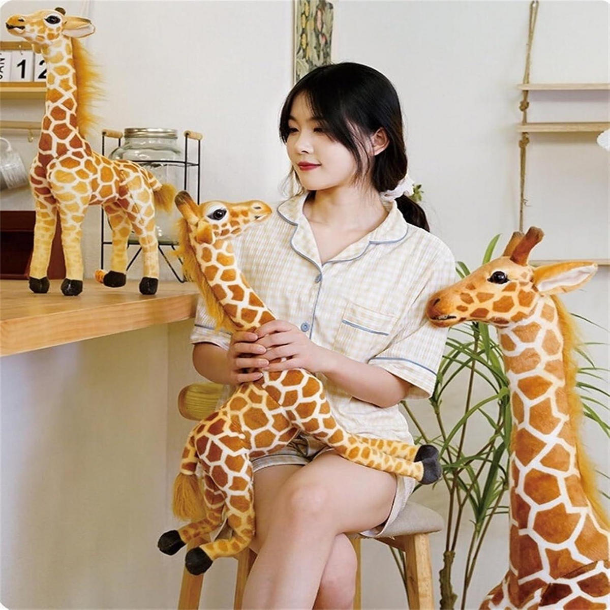 PLÜSCHTIER Giraffe 50 cm - Braun, Textil (10/15cm)