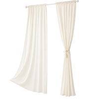 GARDINEN Leinenoptik 140 x 175 cm Crème 1 Stück - Creme, Kunststoff (140/175cm) - Woltu