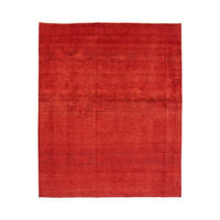 TEPPICH Rizbaf Rot 189/155 cm Schurwolle - Rot, Textil (155/189cm) - Looma