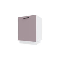 KÜCHENUNTERSCHRANK Bonn D1D/60 Rosé Kupfer Matt / Weiß Matt 60 / 50 / 82cm - Hellrosa/Weiß, Holz/Holzwerkstoff (60/82/50cm) - Feldmann-Wohnen