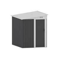 SCHREBERGARTENHAUS - 141 cm x 195 cm - metall - anthrazitgrau Daxton - Anthrazit, Metall (141/170/195cm) - Vente-Unique