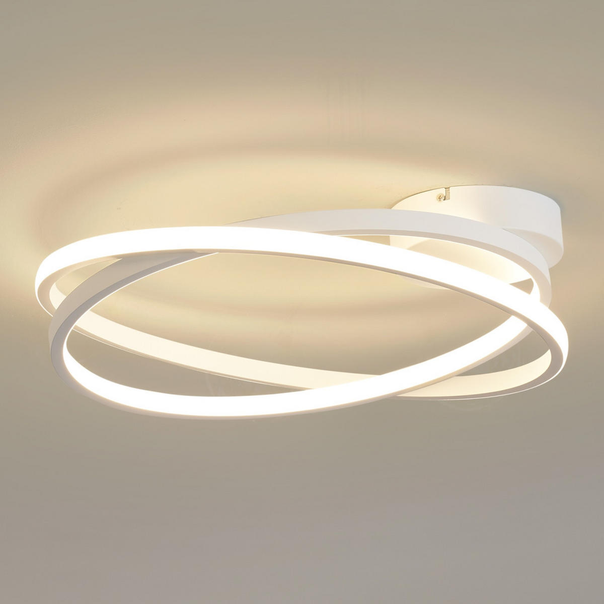 DECKENLEUCHTE Unity, Weiß, 50.8cm - Weiß, Metall (50.8/50.3/13cm) - KOSILUM