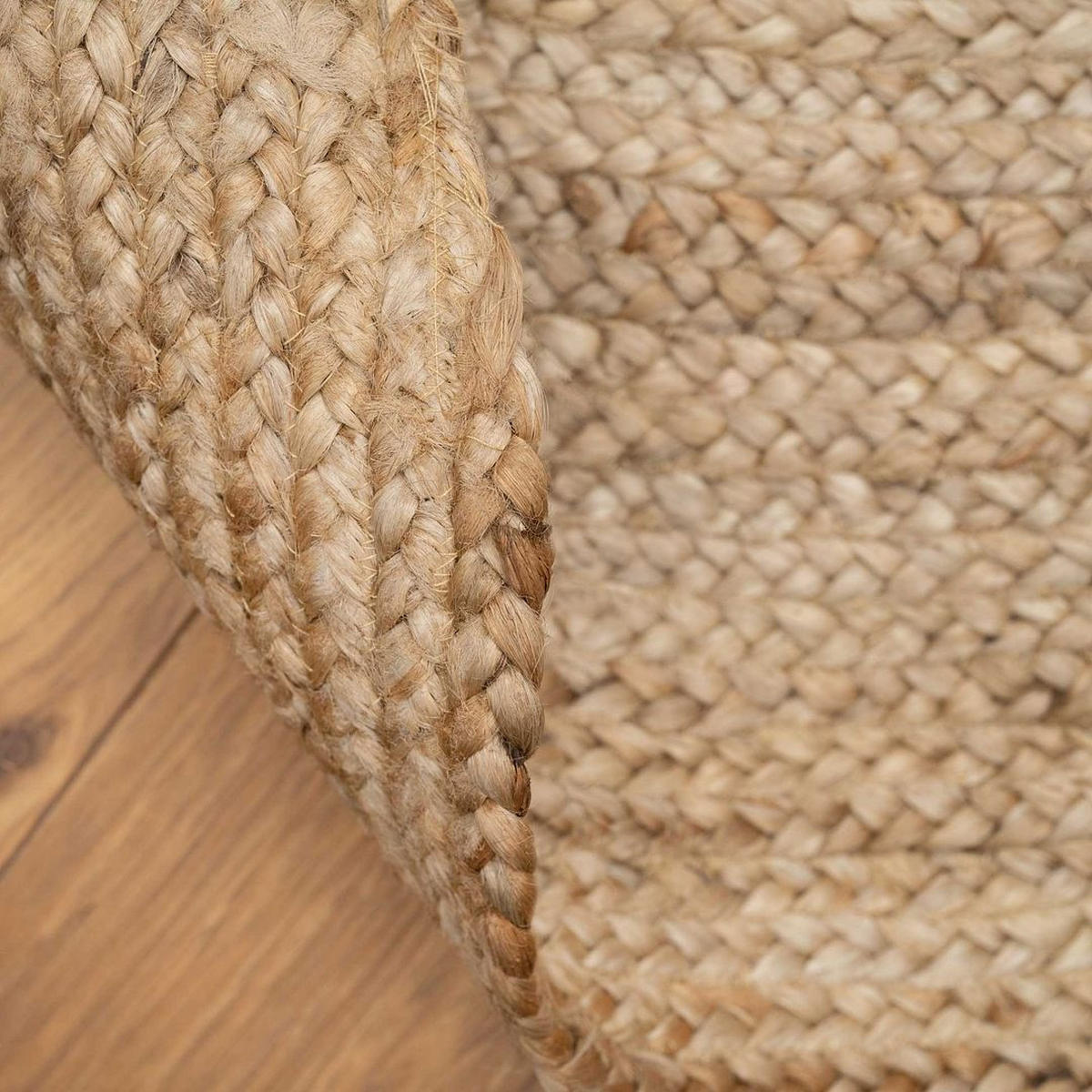 JUTETEPPICH Boucle Jute Braun - Braun, Textil (239/330cm) - Kukoon Rugs