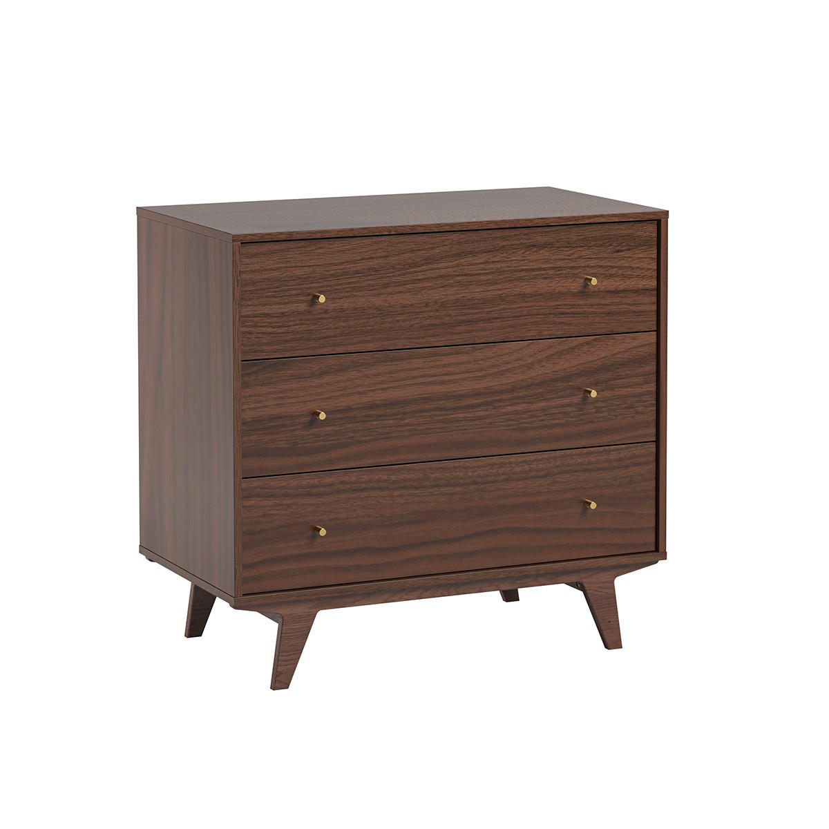 DĚTSKÁ KOMODA Mid Dřevo - hnědá, kompozitní dřevo (90/85/50cm) - Petits-meubles