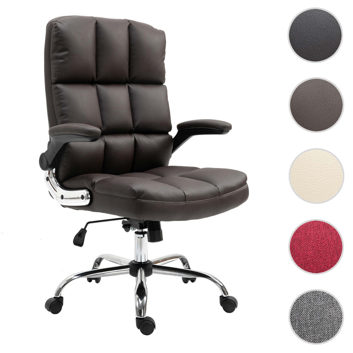BÜROSTUHL Braun - Braun, Textil (73/120/72cm) - MCW