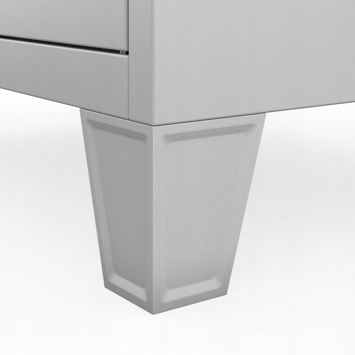 MITARBEITER-GARDEROBENSCHRANK BARTEK 1 PLUS - Grau, Metall (29/172/45cm) - Jan Nowak