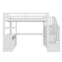 HOCHBETT 90/200 cm Weiß - Weiß, Holz - Raumix