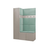 GARDEROBEN-SET Orion IX - Kaschmir/Mintgrün, Holzwerkstoff/Kunststoff (124/186/46cm) - MIRJAN24