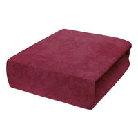 SPANNBETTLAKEN 70/160 cm, Frottee Elastisch 100 % Baumwolle Bordeux - Bordeaux, Textil (70/160cm) - Best For Home