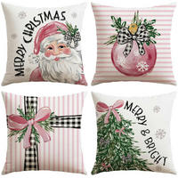 ZIERKISSENBEZUG 4er-Set 45 x 45 cm Weihnachten - Multicolor, Textil (45/45cm)