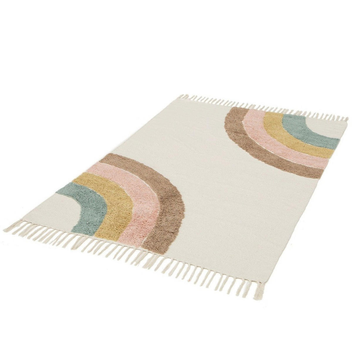 KINDERTEPPICH aus Baumwolle mehrfarbig - Multicolor, Naturmaterialien (120/170cm) - AFK Living
