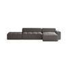 ECKSOFA RIFU LA mit Schlaffunktion, Graphit - Graphitfarben, Textil (363/185cm) - Fedve